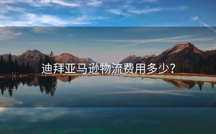 迪拜亚马逊物流费用多少？