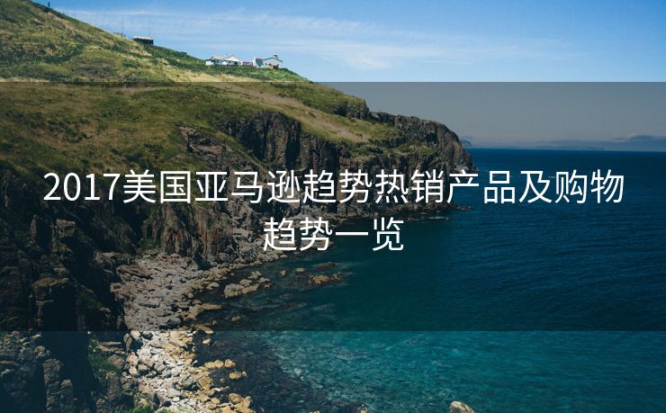 2017美国亚马逊趋势热销产品及购物趋势一览