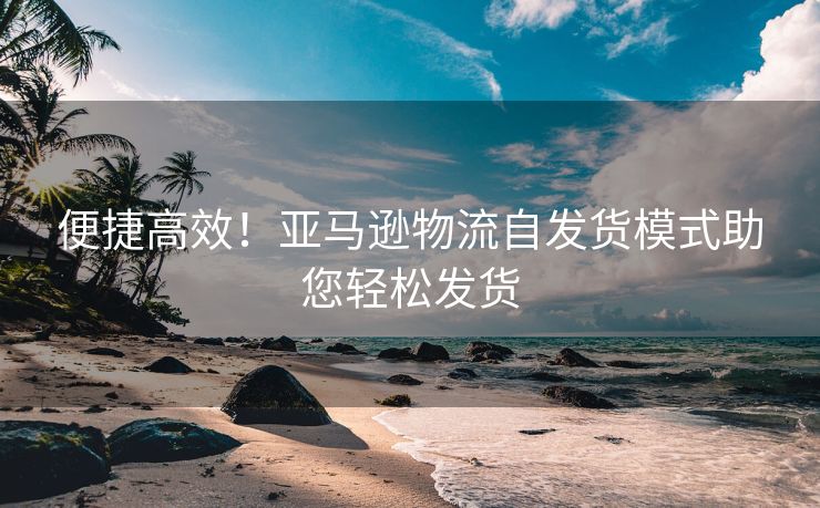 便捷高效！亚马逊物流自发货模式助您轻松发货