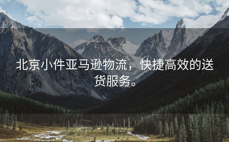 北京小件亚马逊物流，快捷高效的送货服务。