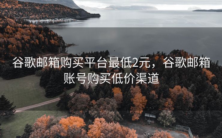 谷歌邮箱购买平台最低2元，谷歌邮箱账号购买低价渠道