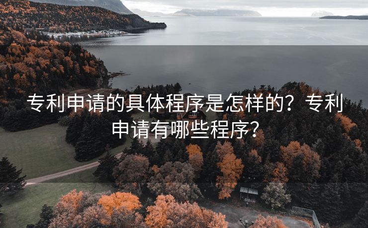 专利申请的具体程序是怎样的？专利申请有哪些程序？