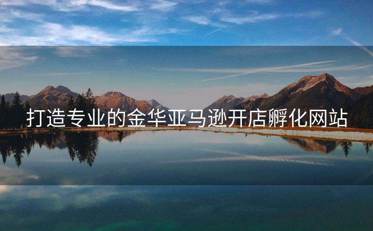 打造专业的金华亚马逊开店孵化网站