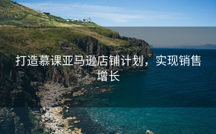 打造慕课亚马逊店铺计划，实现销售增长