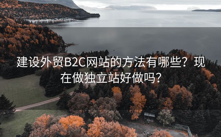 建设外贸B2C网站的方法有哪些？现在做独立站好做吗？